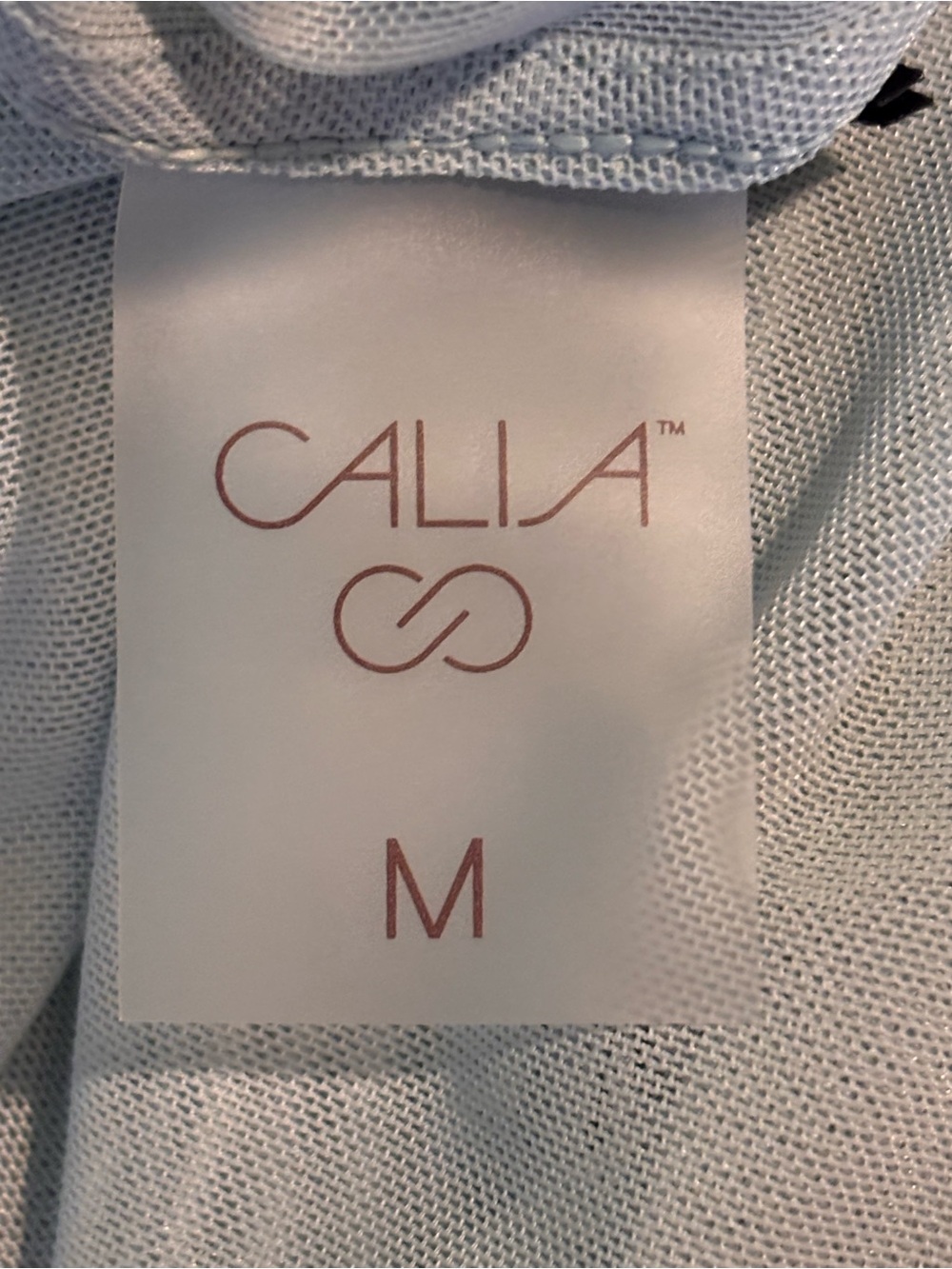 CALIA Draped Funnel Long Sleeve Mesh Top. Sz M. NWT - Picture 7 of 7